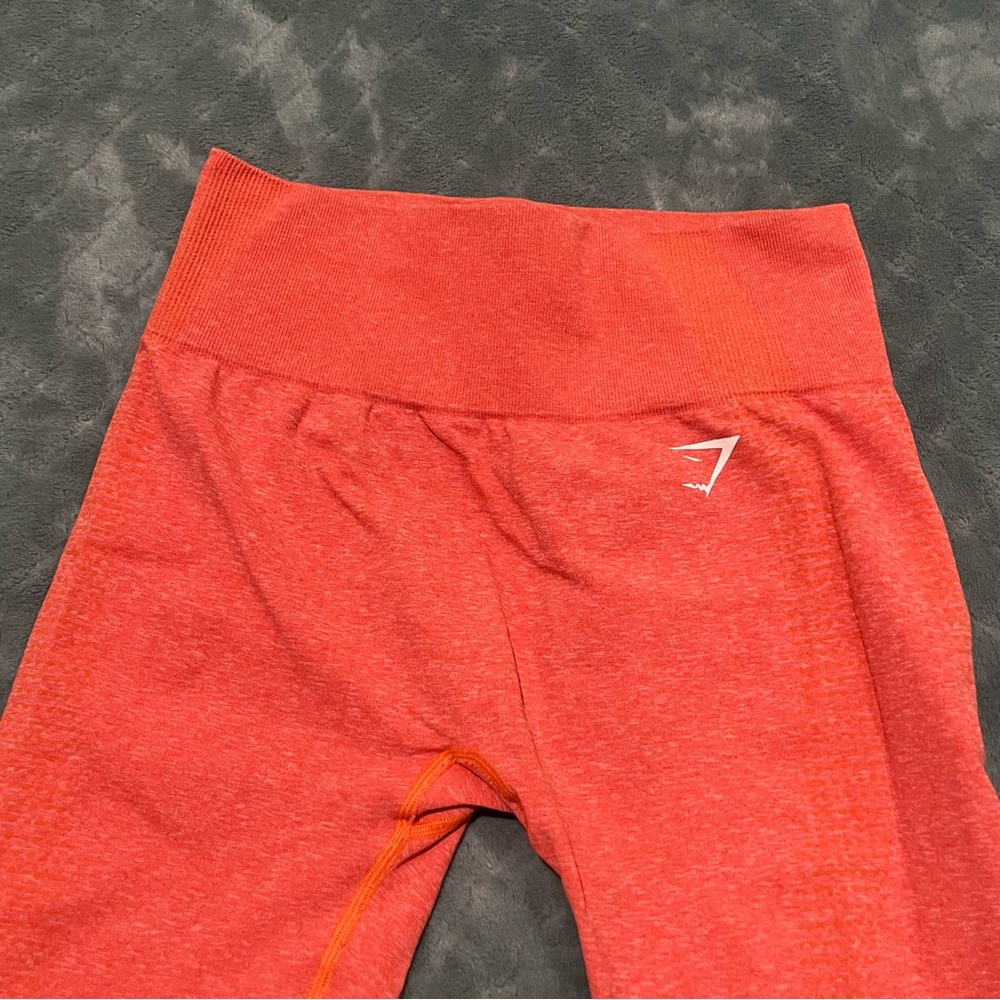 Gymshark orange‎ Coral Leggings M - Picture 2 of 5
